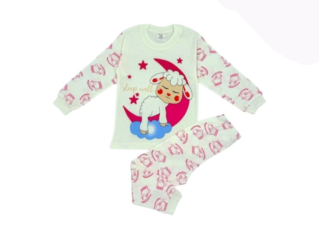 PİJAMA 4-5-6 YAŞ 4048 UNISEX UYKUCU KUZU 4.5.6 YAŞ 2Lİ TAKIM
