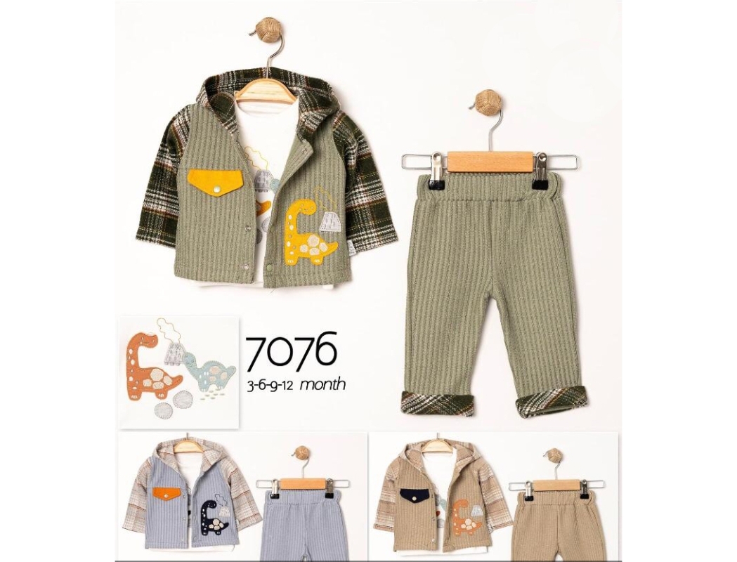 BEBE TK 3-6-9-12 AY 7076 ERKEK ERKEK 3 LU TAKIM