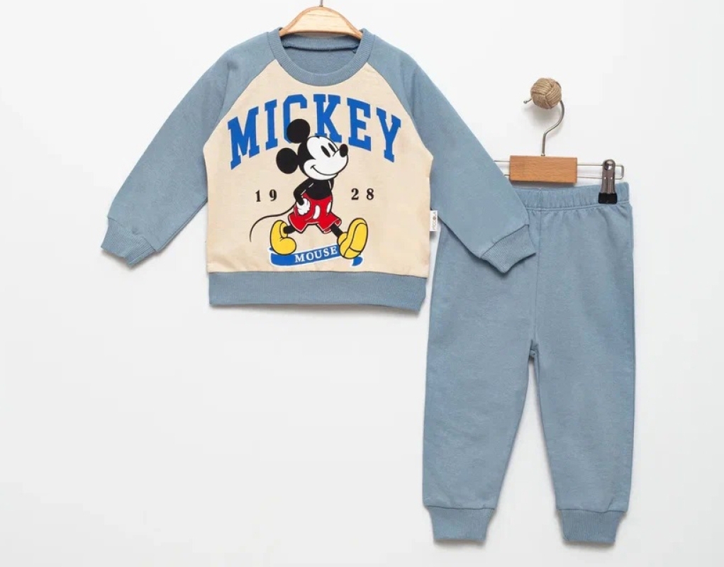 BEBE TK 9-12-18-24 AY 2484 ERKEK MİCKEY MOUSE BASKILI ERKEK TKM 9/24AY