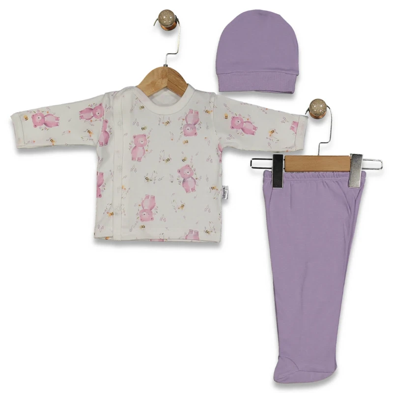 BEBE TK 0-3AY 221 ELDİVENLİ ŞAPKALI