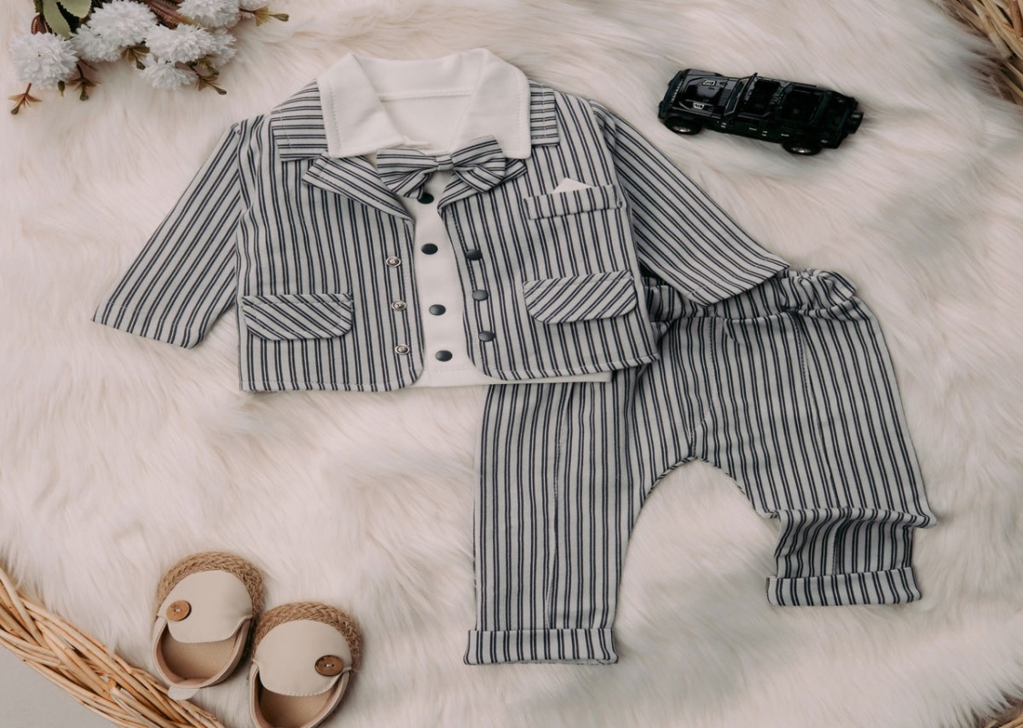 BEBE TK 3-6-9-12 AY 1363 ERKEK CEKETİ ÜÇLÜ TAKIM