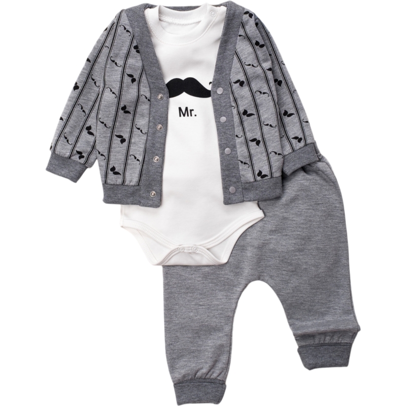 BEBE TK 3-6-9-12 AY 1478 ERKEK BIYIK BASKILI ÜÇLÜ TKM