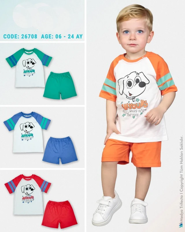 BEBE TK 6-12-18-24 AY 26708 ERKEK ALLYOURS BASKI 2,Lİ TAKIM