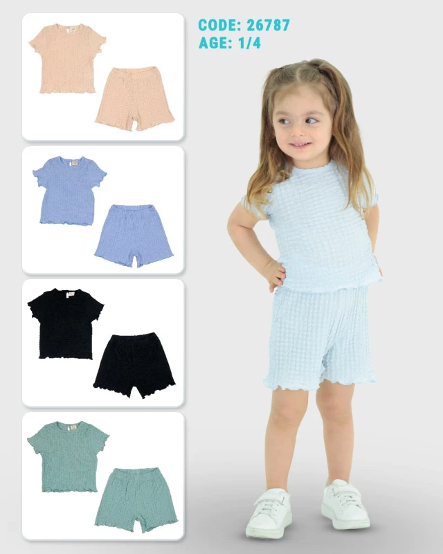 BEBE TK 6-12-18-24 AY 26787 KIZ DESENLİ 2,Lİ TAKIM