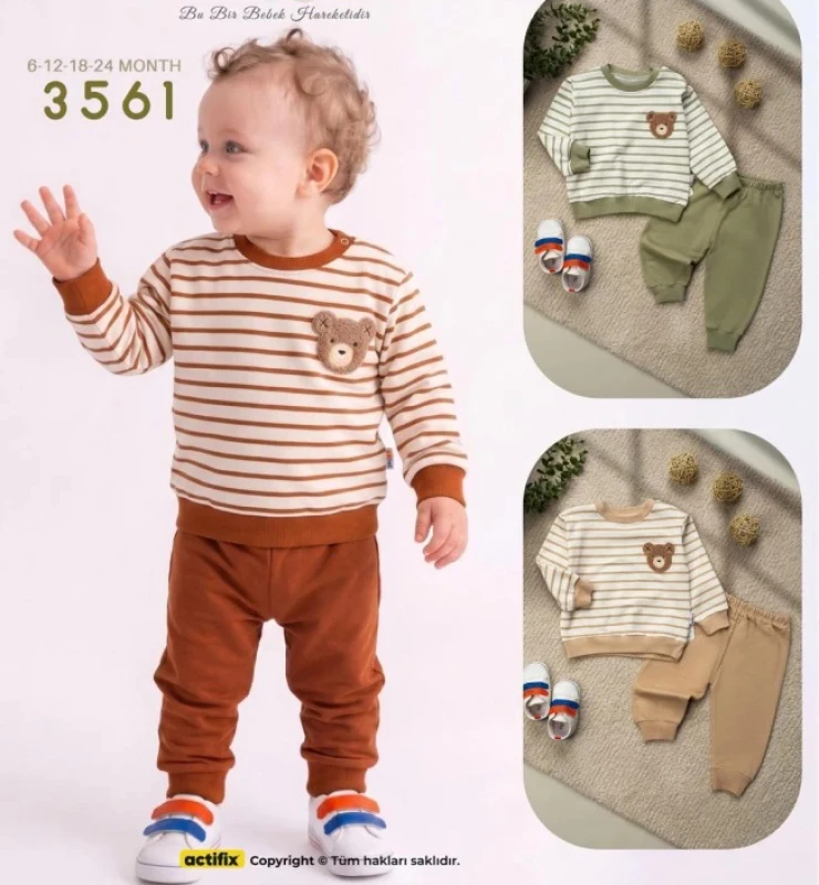 BEBE TK 6-12-18-24 AY 3561 ERKEK BEBE TAKIM