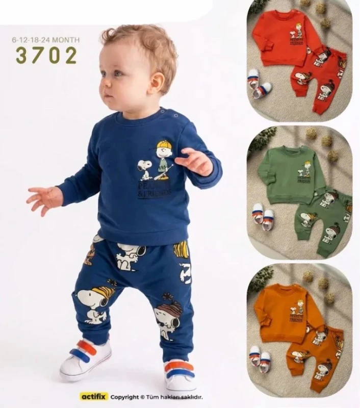 BEBE TK 6-12-18-24 AY 3702 ERKEK BEBE TAKIM