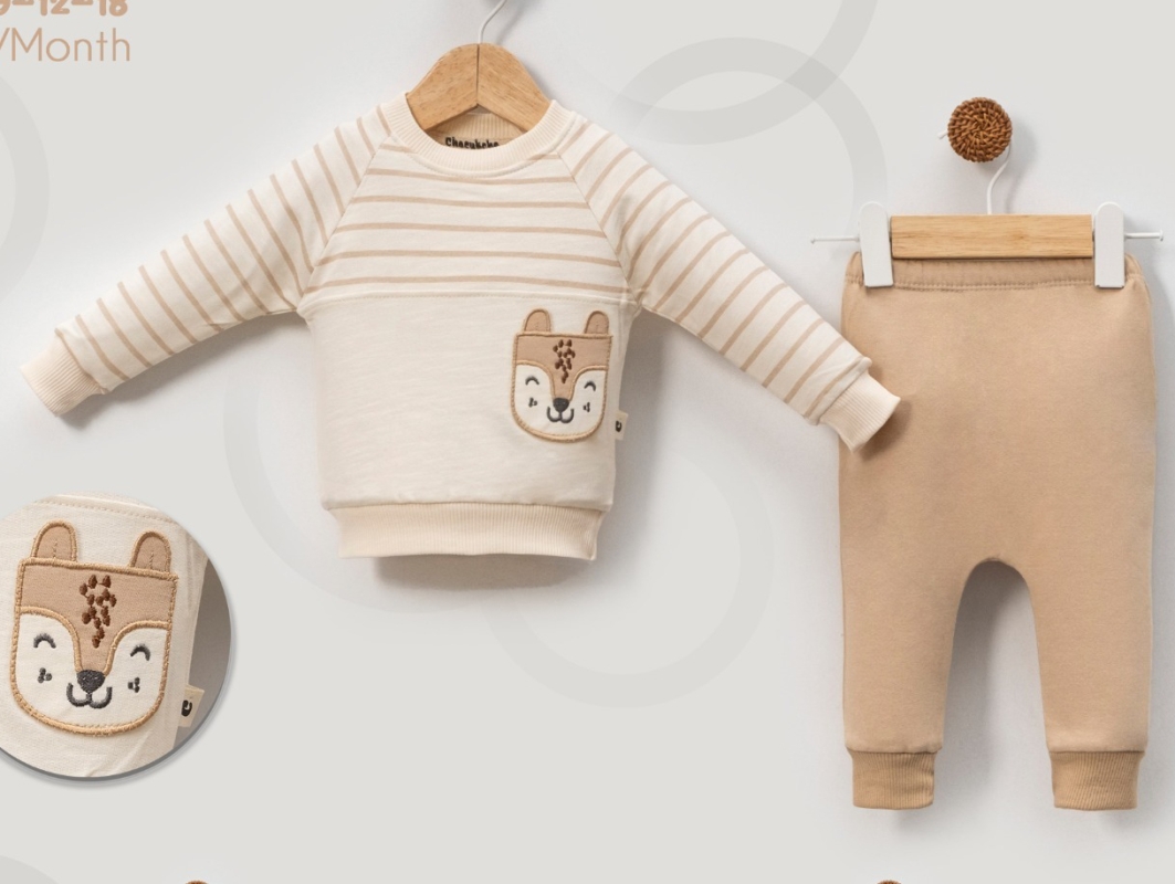 BEBE TK 6-9-12-18 AY 3055 ERKEK TİLKİ CEPLİ ERKEK TK.