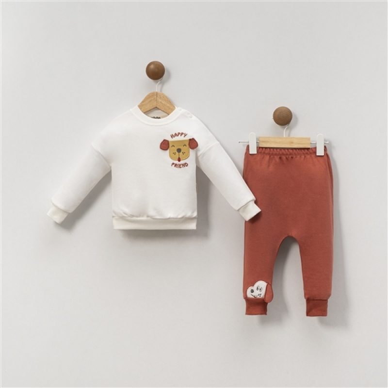 BEBE TK 6-9-12-18 AY 3058 ERKEK SEVİMLİ KÖPEK BASKILI ERK.TK.
