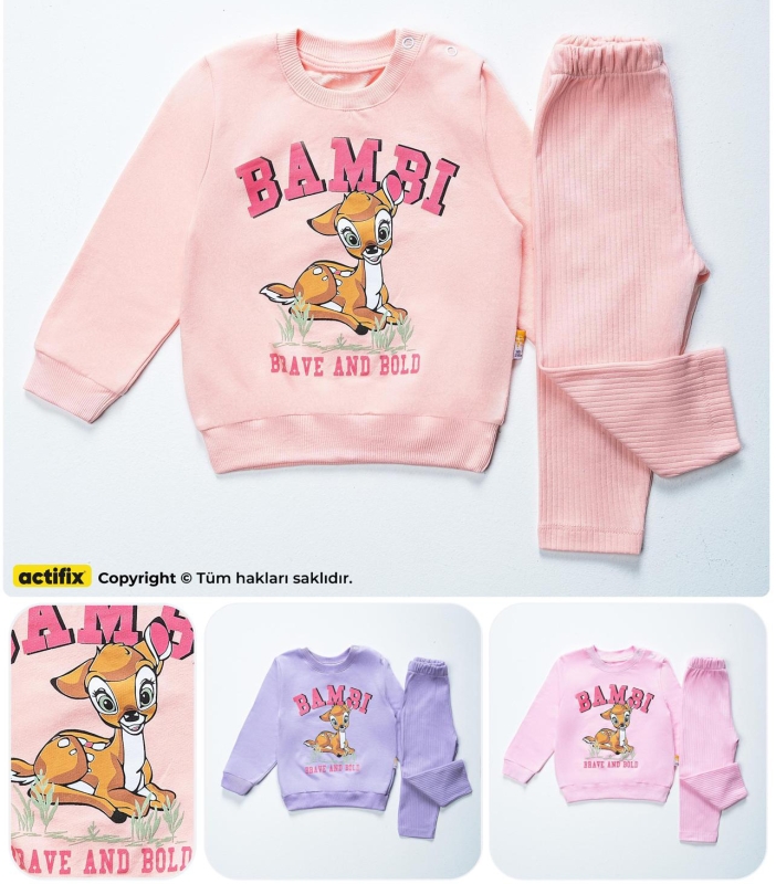 BEBE TK 6-9-12-18 AY 6110 KIZ BAMBİ KIZ BEBEK TAKIM