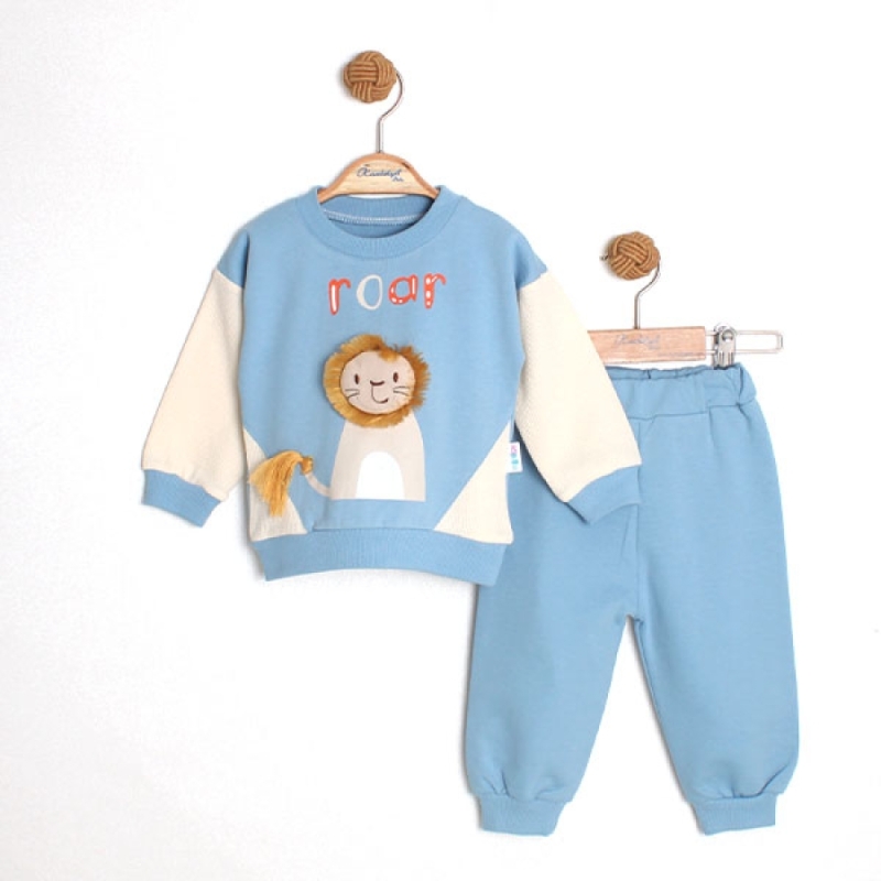 BEBE TK 6-9-12-18 AY 7021 ERKEK YELELİ ASLAN 2Lİ TAKIM