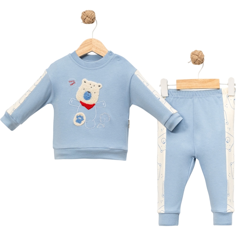 BEBE TK 6-9-12 AY 2128 ERKEK FULARLI AYI-ASKIDA 2 Lİ TKM
