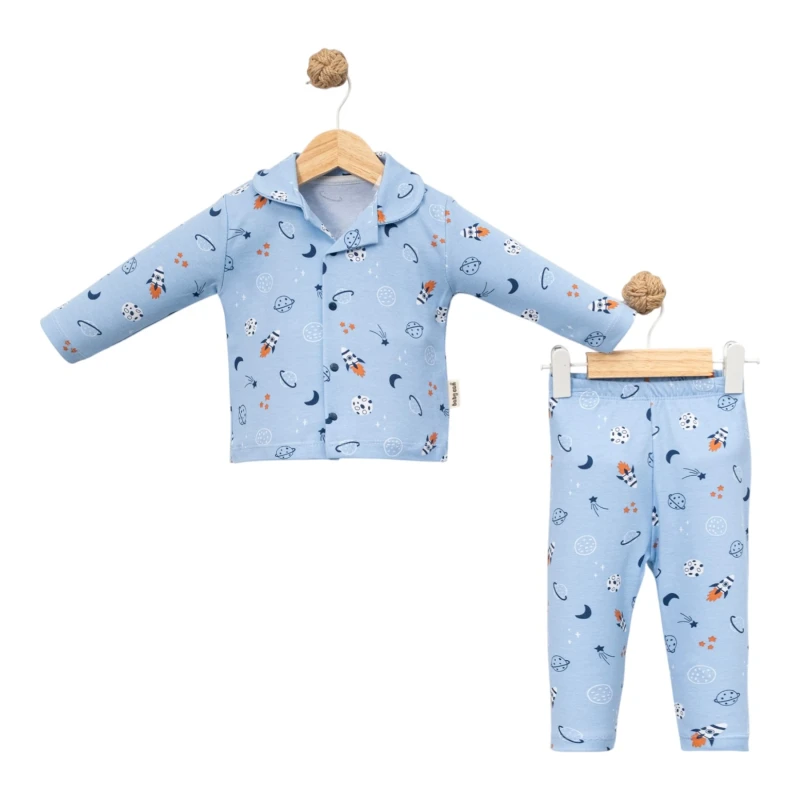 BEBE TK 6-9-12 AY 2432 ERKEK GEZEGENLER- ASKIDA PİJAMA TKM