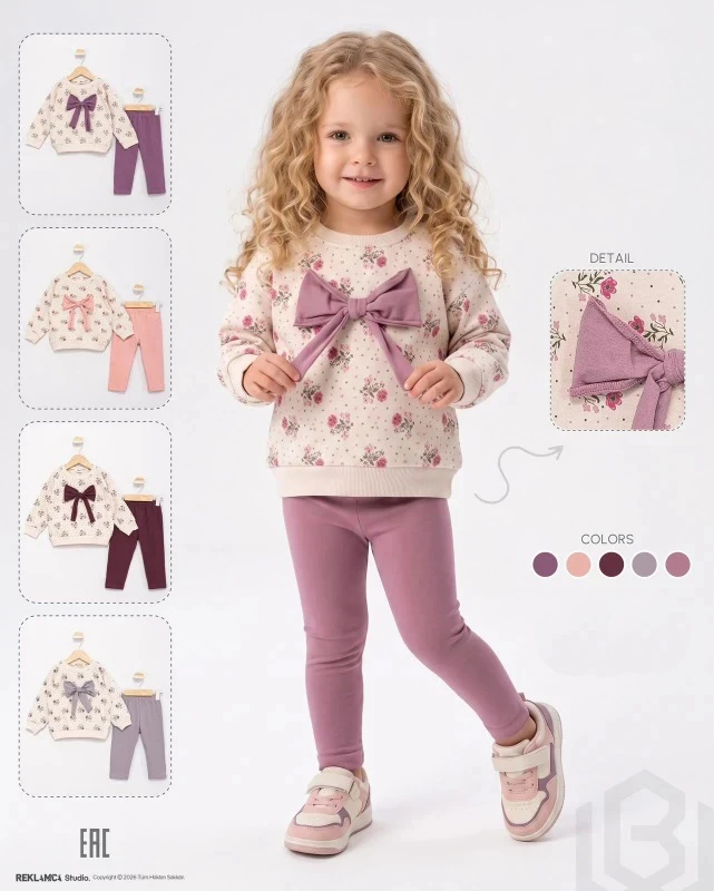 BEBE TK 9-12-18-24 AY 26757 KIZ BW 9-24 TAKIM