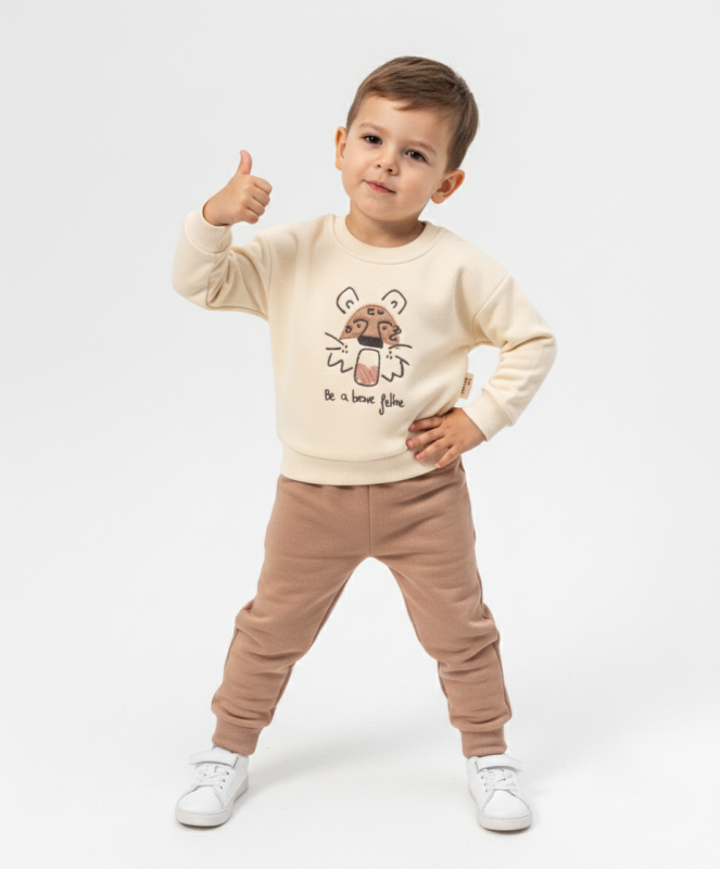 BEBE TK 9-12-18-24 AY 3071 ERKEK ÖNÜ NAKIŞLI İKİLİ TAKIM
