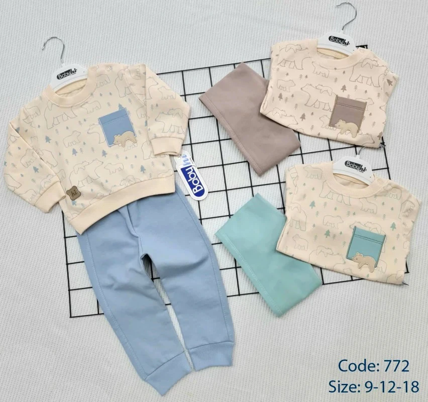 BEBE TK 9-12-18AY 772 ERKEK KUTUPTAKİ AYILAR 2 Lİ TKM