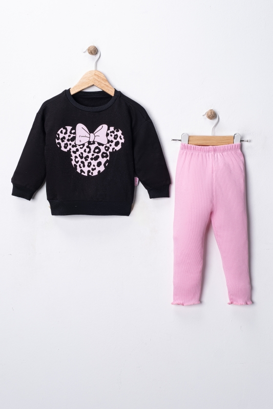 BEBEK TK 6-9-12-18 AY 5878 KIZ LEOPAR MİCKEY