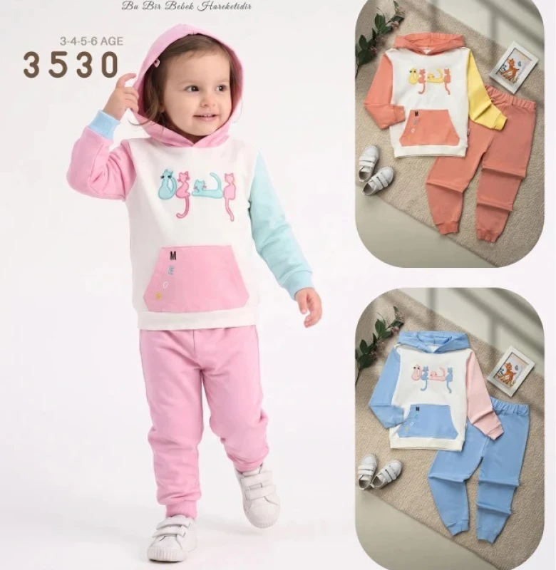 ÇOCUK TK 3-4-5-6 YAŞ 3530 KIZ ÇOCUK TAKIM