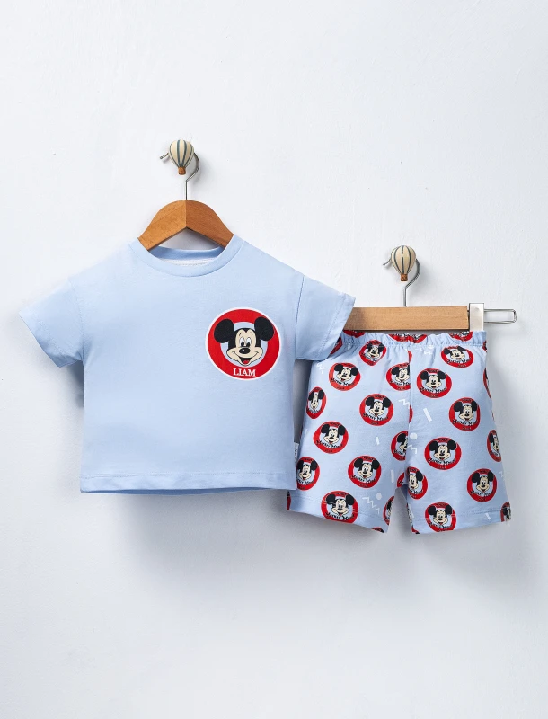 ÇOCUK TK 6-9-12-18 AY 5825 ERKEK MICKEY 2Lİ TAKIM