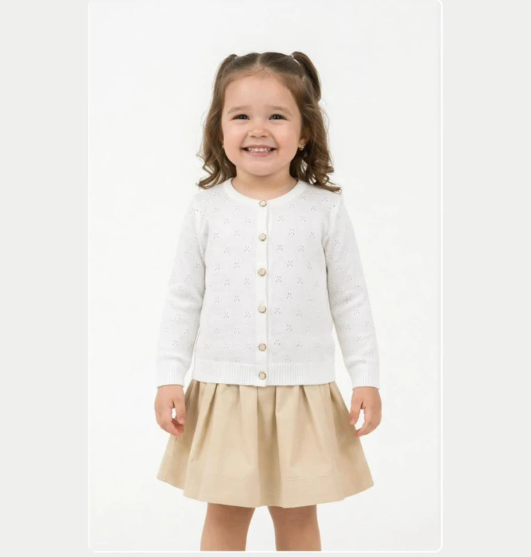 HIRKA 1-2-3-4 YAŞ 2104 KIZ  DESENLİ KIZ TRİKO