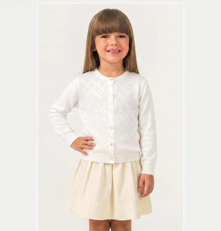 HIRKA 9-10-11-12 YAŞ 2092 KIZ  V DESENLİ KIZ TRİKO