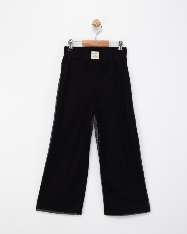 PANTOLON 6-7-8-9 YAŞ 1592-3 KIZ FİLE DETAYLI 2 İP EŞOFMAN