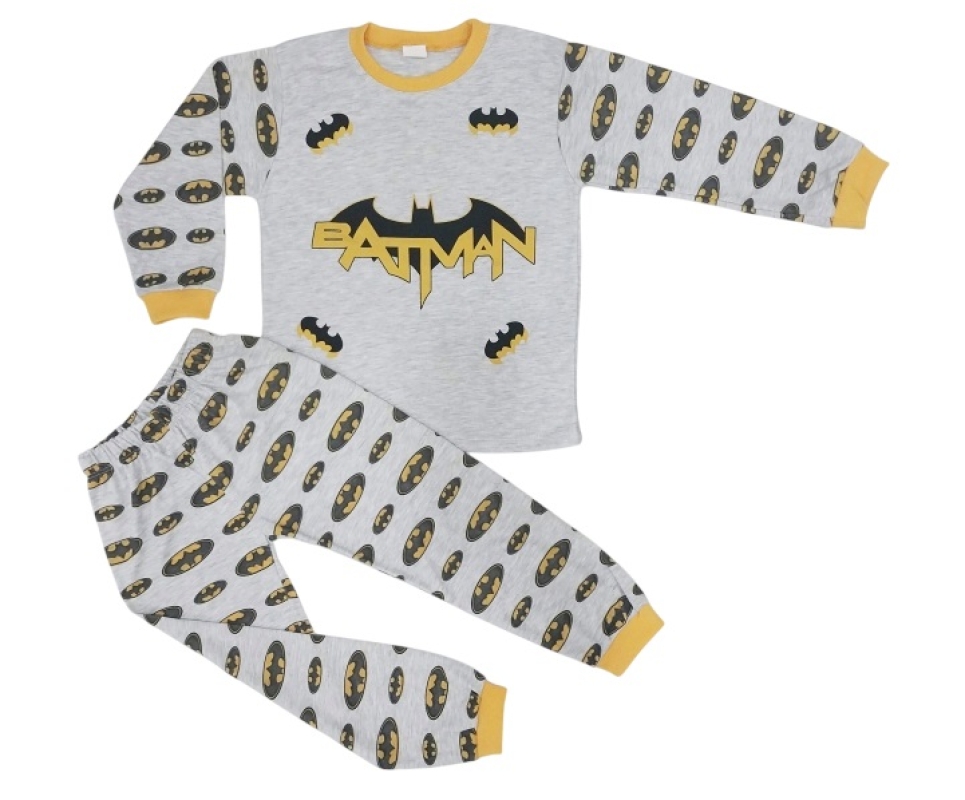 PİJAMA 7-8-9 YAŞ 9490 ERKEK GRI BATMAN 2Lİ TAKIM