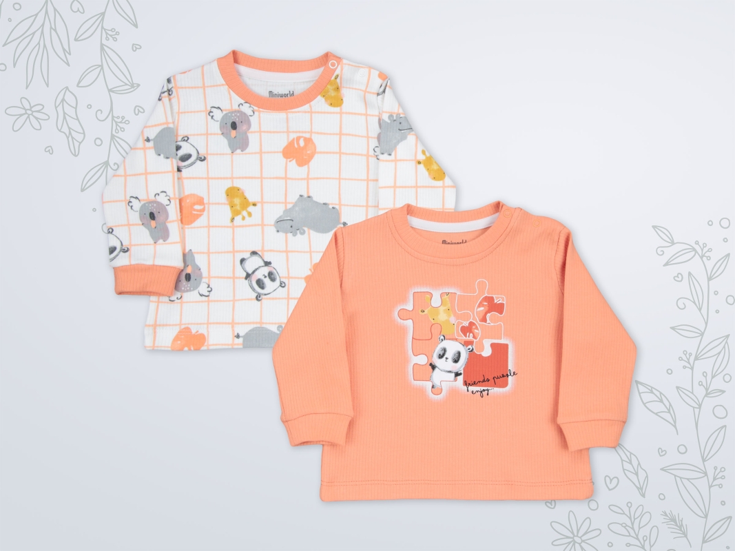 ZIBIN 6-9-12-18 AY 18639 ERKEK ERKEK RAPORLU 2'İN 1 PACK SWEAT
