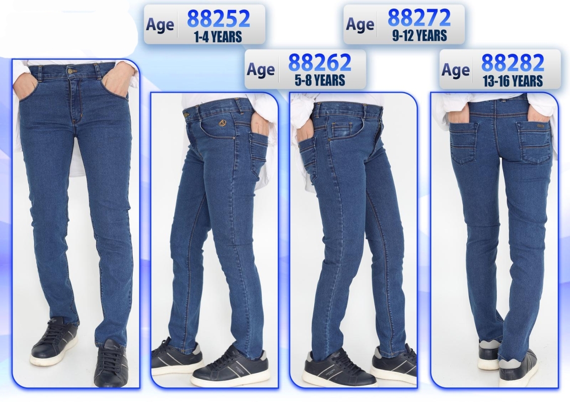 PANTOLON 5-6-7-8 YAŞ 88262 ERKEK SZG ERKEK KOT PANTOLON