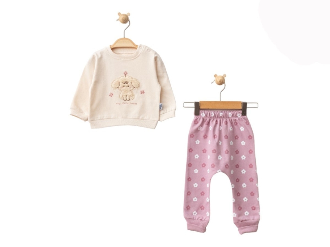 BEBE TK 9-12-18 AY 715 ÇİÇEKLİ KÖPEK 2Lİ TKM