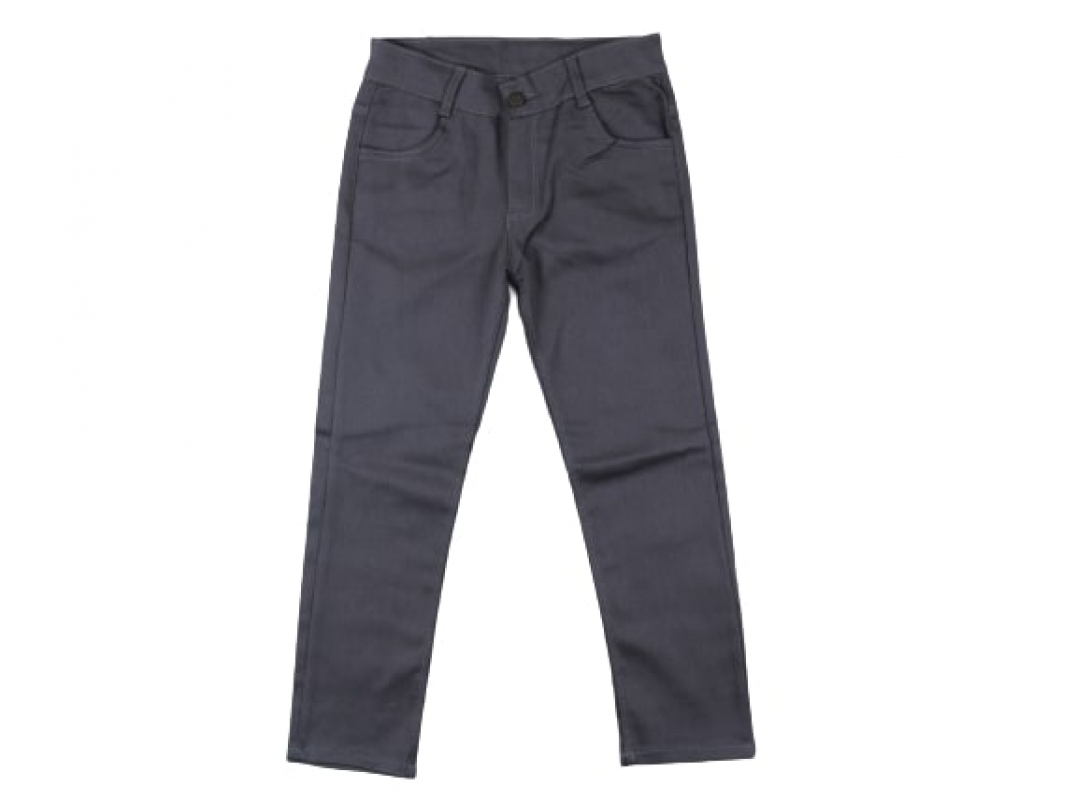 PANT 6-7-8-9-10Y 8349 ERKEK OKUL KEMERLİ FÜME