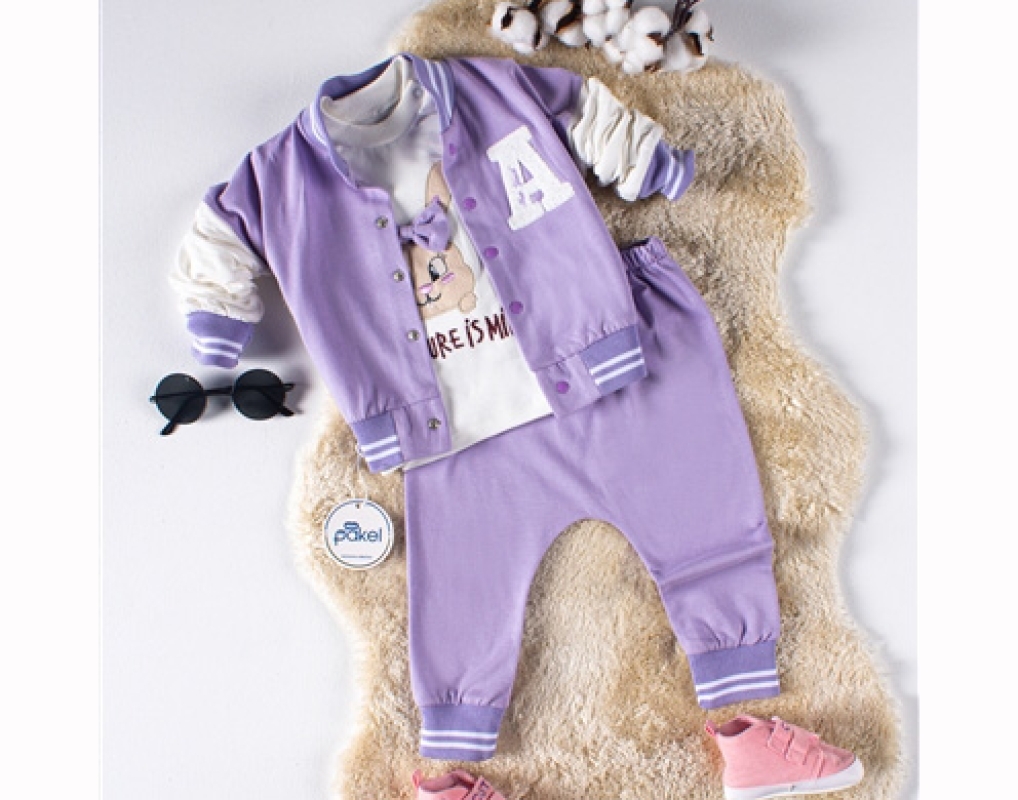 BEBE TK 9-12-18 AY 1122 KıZ TAVSAN NAKIŞLI KOLEJ ÜÇLÜ TAKIM