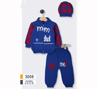 BEBE TK 6-9-12-18 AY 3006 UNISEX MAM DAD TAKIM
