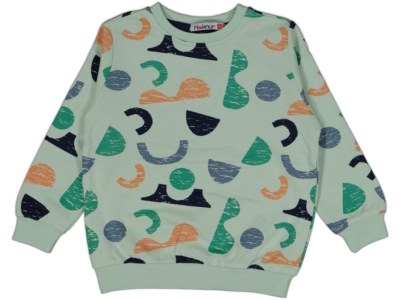 SWEAT 5-6-7-8 YAŞ 12055 ERKEK ERKEK RENKLİ ÇİZGİ YUVARLAK TEK SWEAT