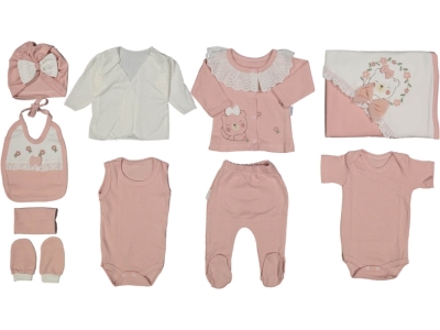 ZIBIN 1-6 AY 596 KıZ SÜSLÜ AYİ 10 LU SET