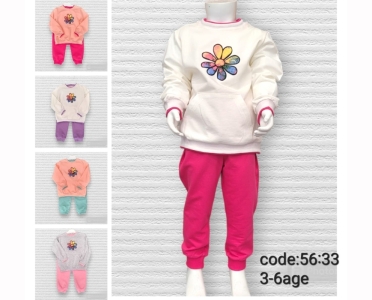 ÇOCUK TK 3-4-5-6 YAŞ 5633 KıZ ÇİÇEKLİ KIZ TK