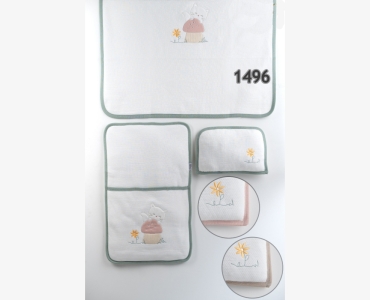 ALT AÇMA 1-12 AY 1496 UNİSEX MANTARLI 3LÜ ALT AÇMA
