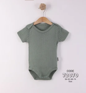 BADİ 3-6-9-12 AY 72070 UNİSEX KISA KOL BADİ