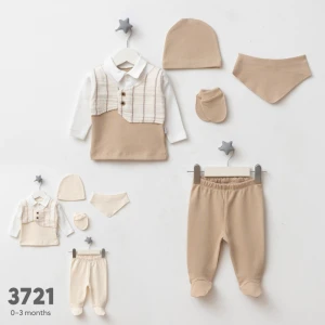 BEBE TK 1-1 AY 3721 ERKEK YELEKLİ 5 Lİ ZIBIN SET
