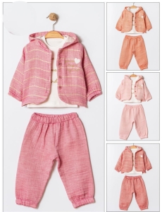 BEBE TK 1-2-3 YAŞ 3315 KIZ KIZ 3 LU TAKIM