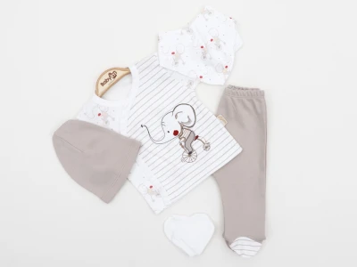 BEBE TK 1-3 AY 2322 ERKEK BİSİKLETLİ FİL 5,Lİ ZIBIN TAKIM