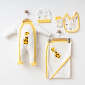 BEBE TK 1-3 AY 25224 ERKEK SÜZÜNE ZÜRAFA BATTANİYELİ 5 Lİ SET