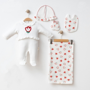 BEBE TK 1-3 AY 25229 KIZ GÜLLÜ 5 Lİ SET