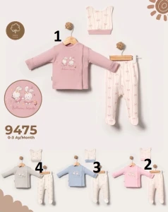 BEBE TK 3-3 AY 9475 KIZ FİYONKLU BALERİN-3 LÜ ZBN TKM