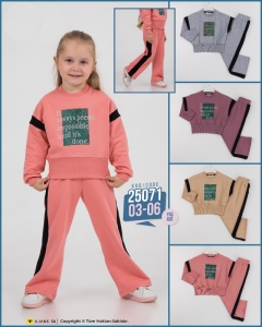 BEBE TK 3-4-5-6 YAŞ 25071 KIZ ALWAYS BASKI 2,Lİ TAKIM