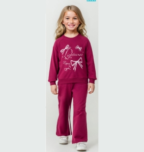 BEBE TK 3-4-5-6 YAŞ 26072 KIZ KURDALE BASKI 2,Lİ TAKIM