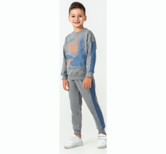 BEBE TK 3-4-5-6 YAŞ 26121 ERKEK ADVENTURE BASKI 2,Lİ TAKIM