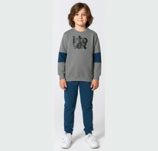 BEBE TK 3-4-5-6 YAŞ 26154 ERKEK İNTOVERT BASKI 2,Lİ TAKIM