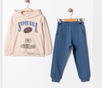 BEBE TK 3-4-5-6 YAŞ 26160 ERKEK SUPER BAL KAPŞONLU 2,Lİ TAKIM