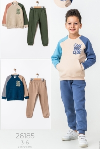 BEBE TK 3-4-5-6 YAŞ 26185 ERKEK COLL KIDS CLUB BASLI 2,Lİ TAKIM