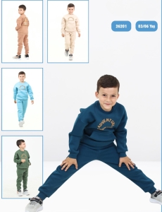 BEBE TK 3-4-5-6 YAŞ 26201 ERKEK ADVENTURE BASKI 2,Lİ TAKIM